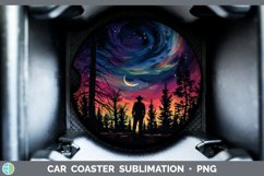 GorgeousNorthern Lights Car Coaster design.