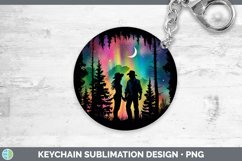 GorgeousNorthern Lights Keychain design.