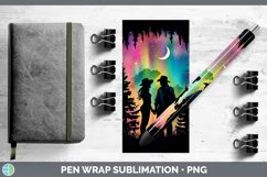 GorgeousNorthern Lights Pen Wrap design.