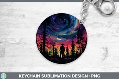 GorgeousNorthern Lights Keychain design.