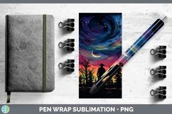 GorgeousNorthern Lights Pen Wrap design.