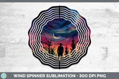 GorgeousNorthern Lights Wind Spinner design.