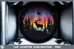 GorgeousNorthern Lights Car Coaster design.