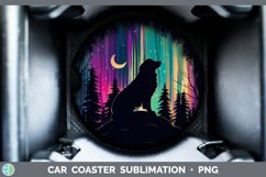 GorgeousNorthern Lights Car Coaster design.