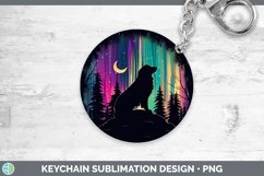 GorgeousNorthern Lights Keychain design.