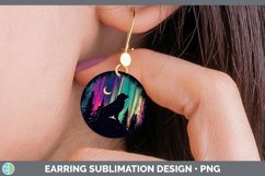 GorgeousNorthern Lights Round Earrings design.