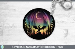 GorgeousNorthern Lights Keychain design.