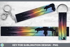 GorgeousNorthern Lights Key Fob design.
