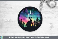 GorgeousNorthern Lights Keychain design.