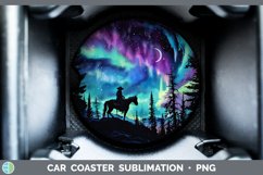 GorgeousNorthern Lights Car Coaster design.