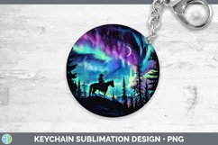 GorgeousNorthern Lights Keychain design.