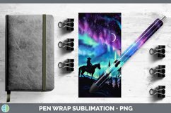 GorgeousNorthern Lights Pen Wrap design.