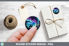 GorgeousNorthern Lights Stickers design.