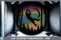 GorgeousNorthern Lights Car Coaster design.