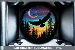 GorgeousNorthern Lights Car Coaster design.