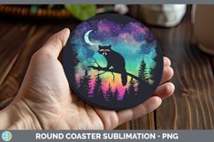 GorgeousNorthern Lights Round Coaster design.
