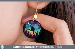 GorgeousNorthern Lights Round Earrings design.