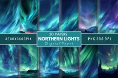 Northern Lights Digital Paper Bundle Product Image 1