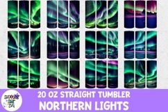 Northern Lights Sublimation Tumbler Wrap Bundle Product Image 1
