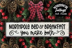 Northpole Bed And Breakfast-Christmas Sign SVG Product Image 1