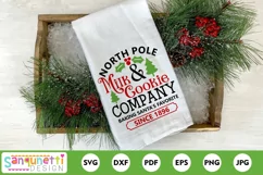North Pole Milk & Cookie Company Christmas SVG Product Image 2