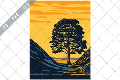 Sycamore Gap Hadrian’s Wall Northumberland National Park WPA Product Image 1