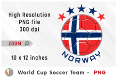 Norway National Team Soccer Ball. World Cup 2026 Product Image 1