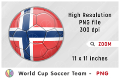 Norway National Team Soccer Ball. World Cup 2026 Product Image 1