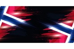 Norway Flag in Brush Paint Style Product Image 1