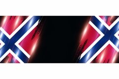 Norway Flag in Brush Paint Style with Halftone Effect Product Image 1