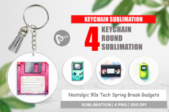 90s Tech &amp; Gadgets Keychain Product Image 1