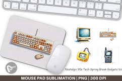 90s Tech &amp; Gadgets Mouse Pad Product Image 1