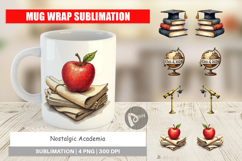 Nostalgic Academia Mug Wrap Product Image 1