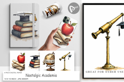 Nostalgic Academia Digital Paper Product Image 1