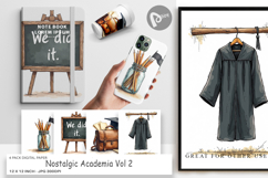 Nostalgic Academia Digital Paper Product Image 1