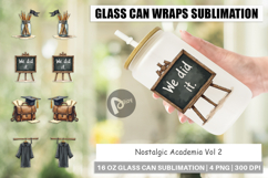 Nostalgic Academia Glass Can Product Image 1