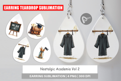 Nostalgic Academia School Earring Product Image 1