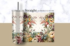 Nostalgic Blooms Tumbler Wrap Product Image 2