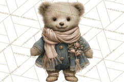 Vintage Christmas Clipart, Gingerbread Elf Digital Art Product Image 2