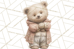 Vintage Christmas Clipart, Gingerbread Elf Digital Art Product Image 5