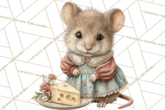 Vintage Christmas Clipart, Gingerbread Elf Digital Art Product Image 5