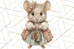 Vintage Christmas Clipart, Gingerbread Elf Digital Art Product Image 2