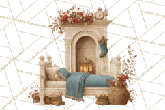 Vintage Christmas Clipart, Gingerbread Elf Digital Art Product Image 4