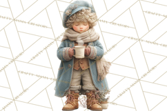 Vintage Christmas Clipart, Gingerbread Elf Digital Art Product Image 3