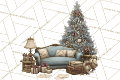 Vintage Christmas Clipart, Gingerbread Elf Digital Art Product Image 2
