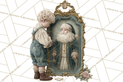 Vintage Christmas Clipart, Gingerbread Elf Digital Art Product Image 4