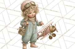 Vintage Christmas Clipart, Gingerbread Elf Digital Art Product Image 3