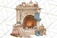 Vintage Christmas Clipart, Gingerbread Elf Digital Art Product Image 2