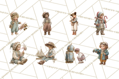 Vintage Christmas Clipart, Gingerbread Elf Digital Art Product Image 9