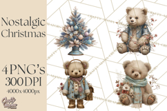 Vintage Christmas Clipart, Gingerbread Elf Digital Art Product Image 1